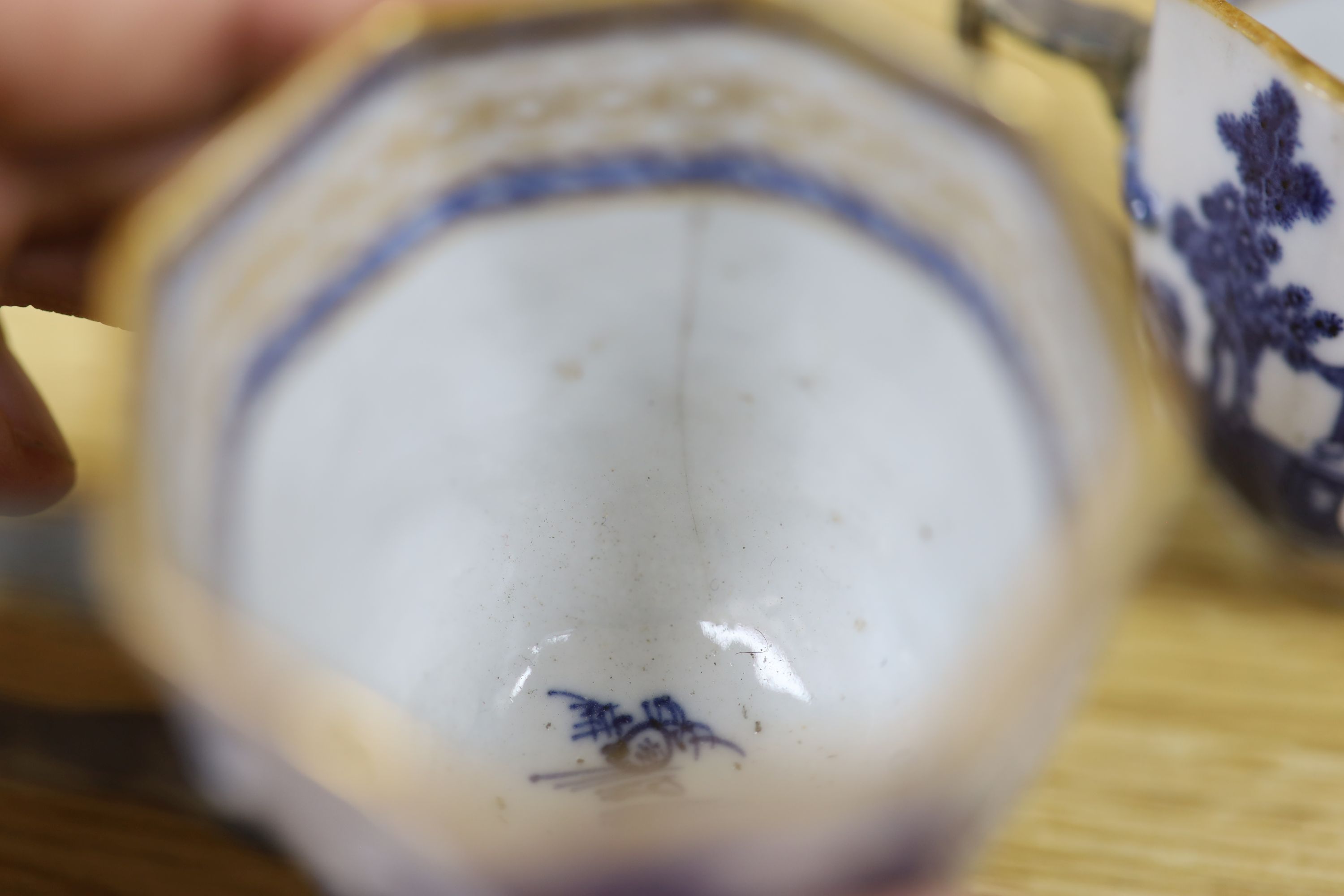 A Chinese export jug together with other Chinese ceramics, tallest 21cm